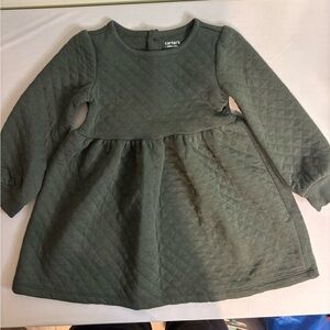 Green quilted Carter’s dress